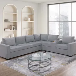 New Sectional Couch with USB Console! Cup Holders! Free Delivery 🚚 !