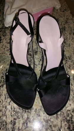 Black vera Wang womens shoes heels sandals size 36
