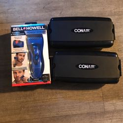 Conair Hair Clippers And Bell Howell Electric Cordless Power Shaver