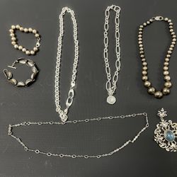 .925 Sterling Silver Jewelry Lot 