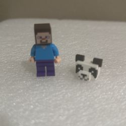 Lego Minecraft Steve And Panda