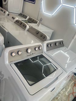Glass top washer and dryer