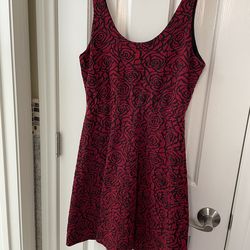 Charming Charlie Sleeveless Wine Red A-line  Dress Size M