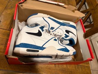 Nike Air Flight 89 White Blue Sneakers