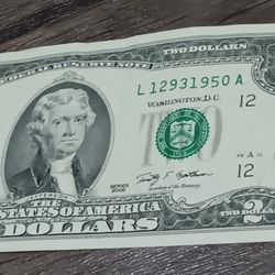This Is One 2 Dollar Bill 