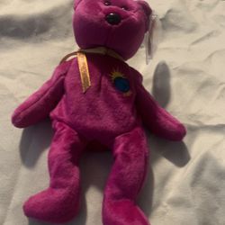 Rare Millennium Beanie Baby mispelled "Millenium" mint with errors