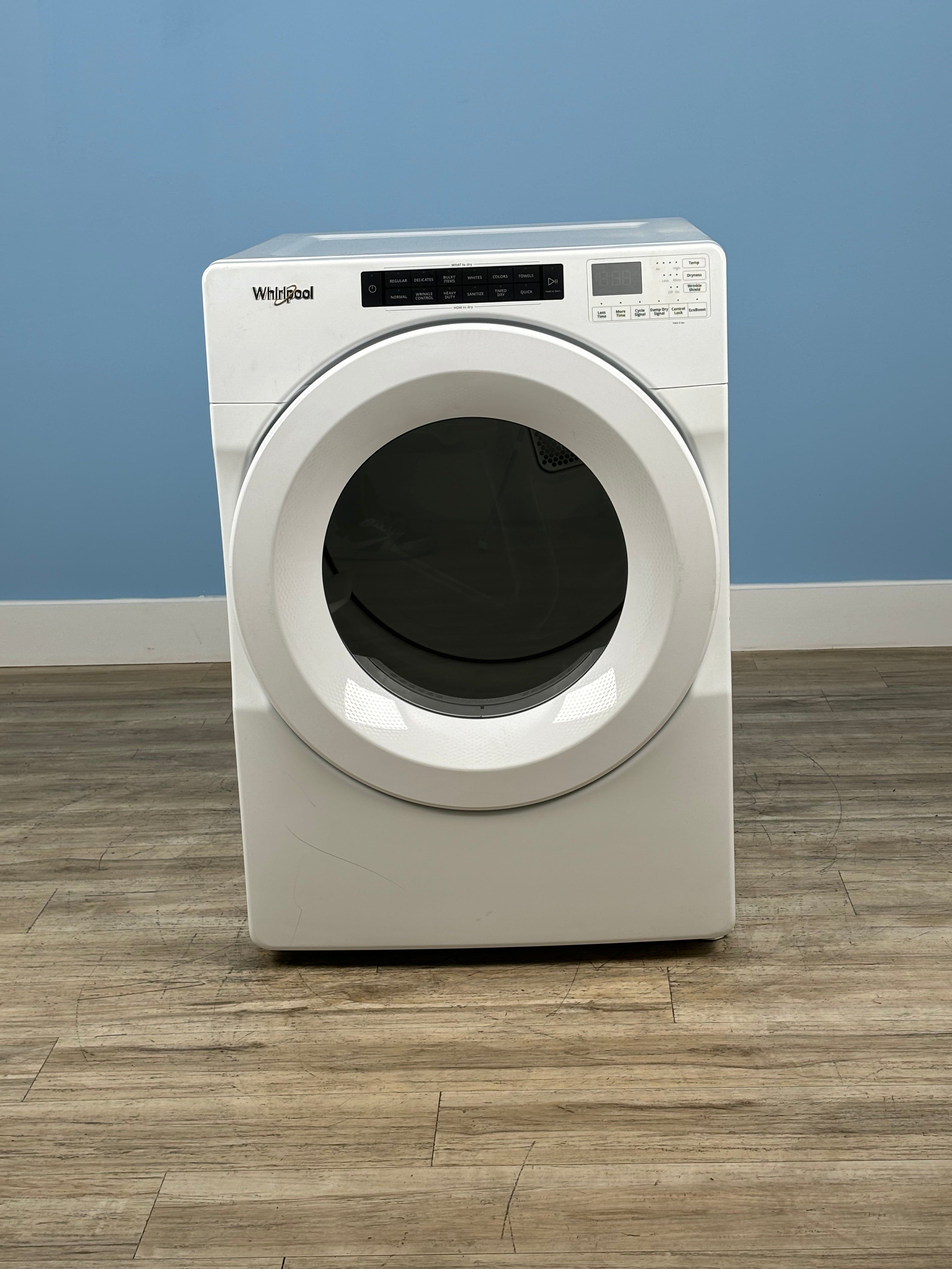 Whirlpool - 7.4 cu. Feet Stackable Vented Electric Dryer - White