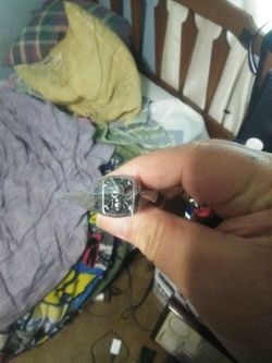 Stainless steel skull and crossbones ring