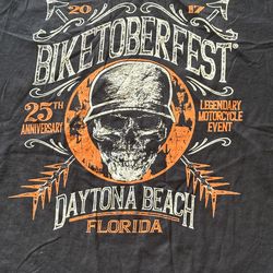 Bikestober fest biker skull shirt