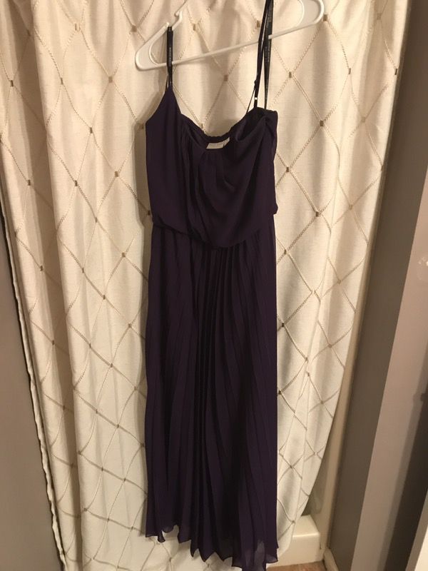 Purple floor length dress