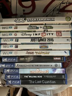 11 Games - 5 Wii, 5 PS 4 And 1 SIMS 3