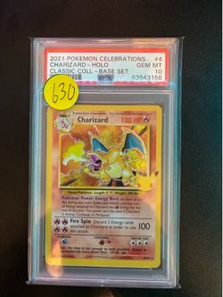 Pokémon Charizard Celebrations PSA 10
