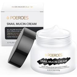Snail Mucin Cream 99.3% Moisturizer Face Cream 4.23 Fl Oz Daily Face Moisturizer for Dry Skin Sensitive Skin Acne-prone Face Lotion