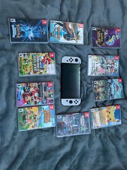 Nintendo Switch OLED with 10 Games Bundle with Controller
