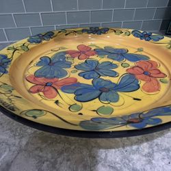Beautiful Floral Ceramic Platter
