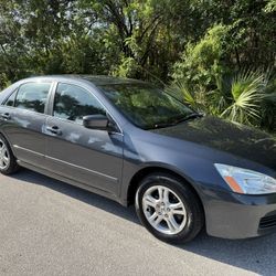 2007 HONDA ACCORD EX 2.4L *ONLY 105K MILES 2 OWNER*FINANCING*TRADES*FL  SUPER CLEAN  LIKE NEW  4 NEW TIRES  ICE COLD AC  PREMIUM CLOTH INTERIOR  FULL 