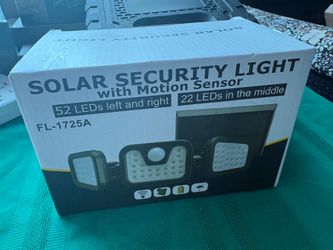 Solar security lights with motion sensors for porch patio garden