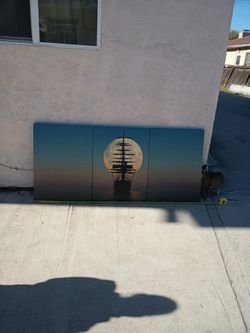 Sail Ship. 3 Piece Picture