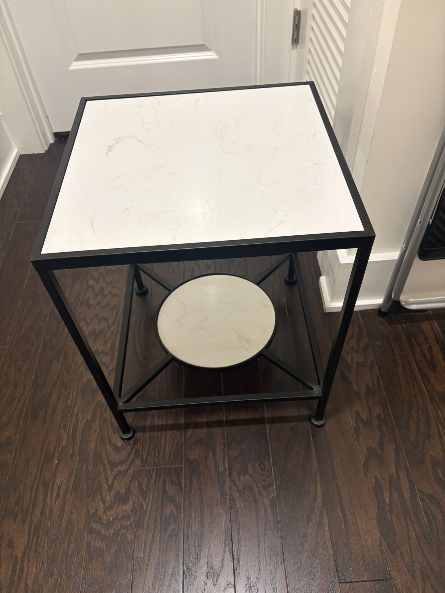 BLack And White End Table
