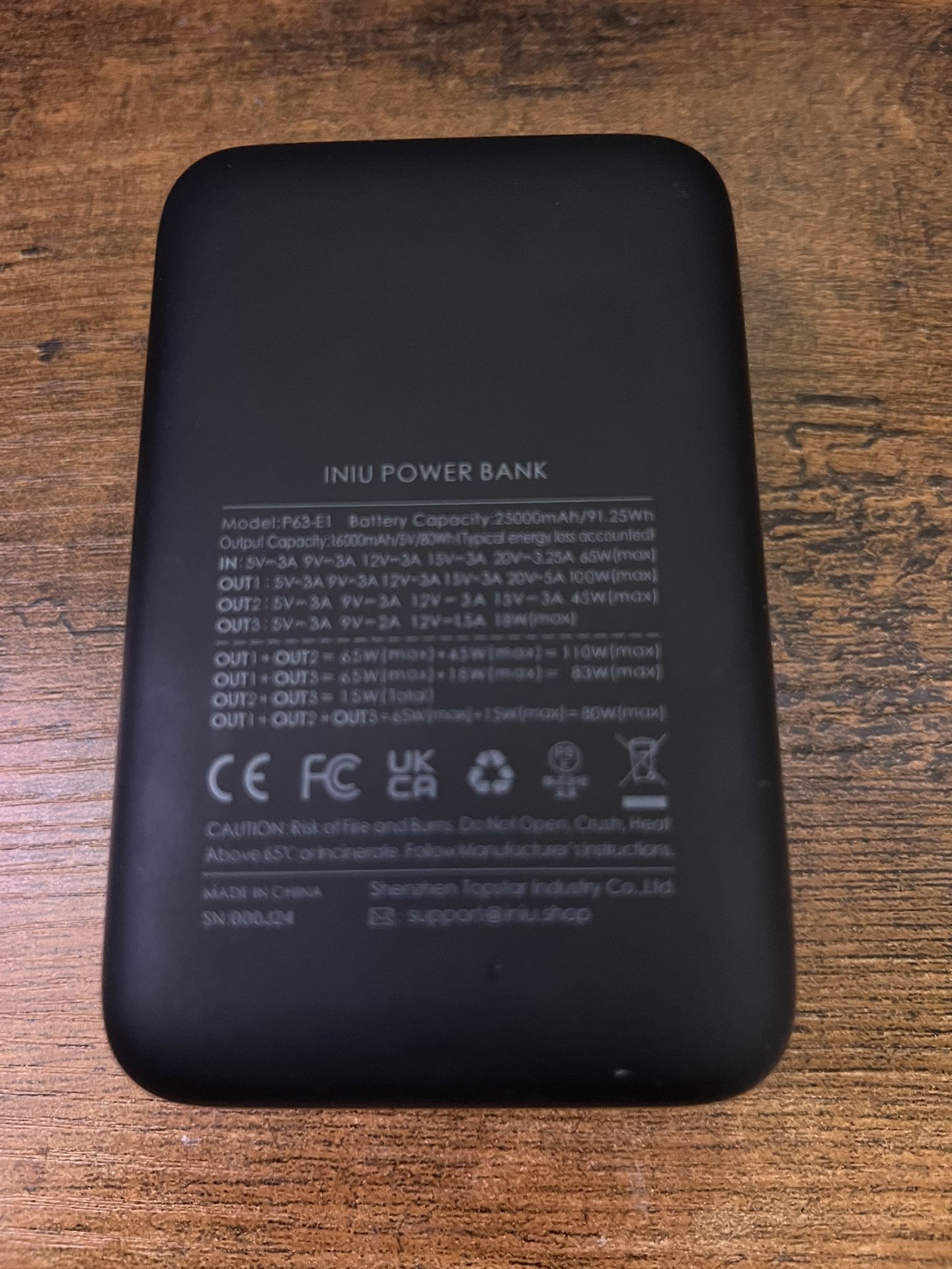 Iniu Power Bank 100w