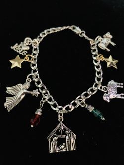 The Birth of Jesus Charm Bracelet