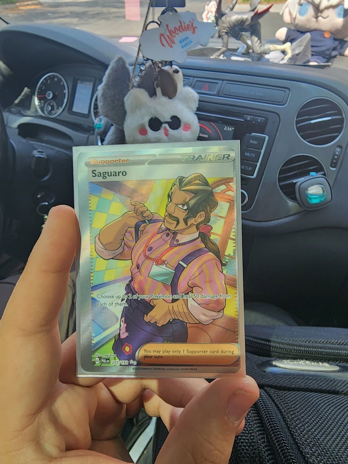 Full Art Missprint Saguaro Pokemon Card
