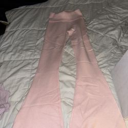 Edikted Pink Knit Leggings 