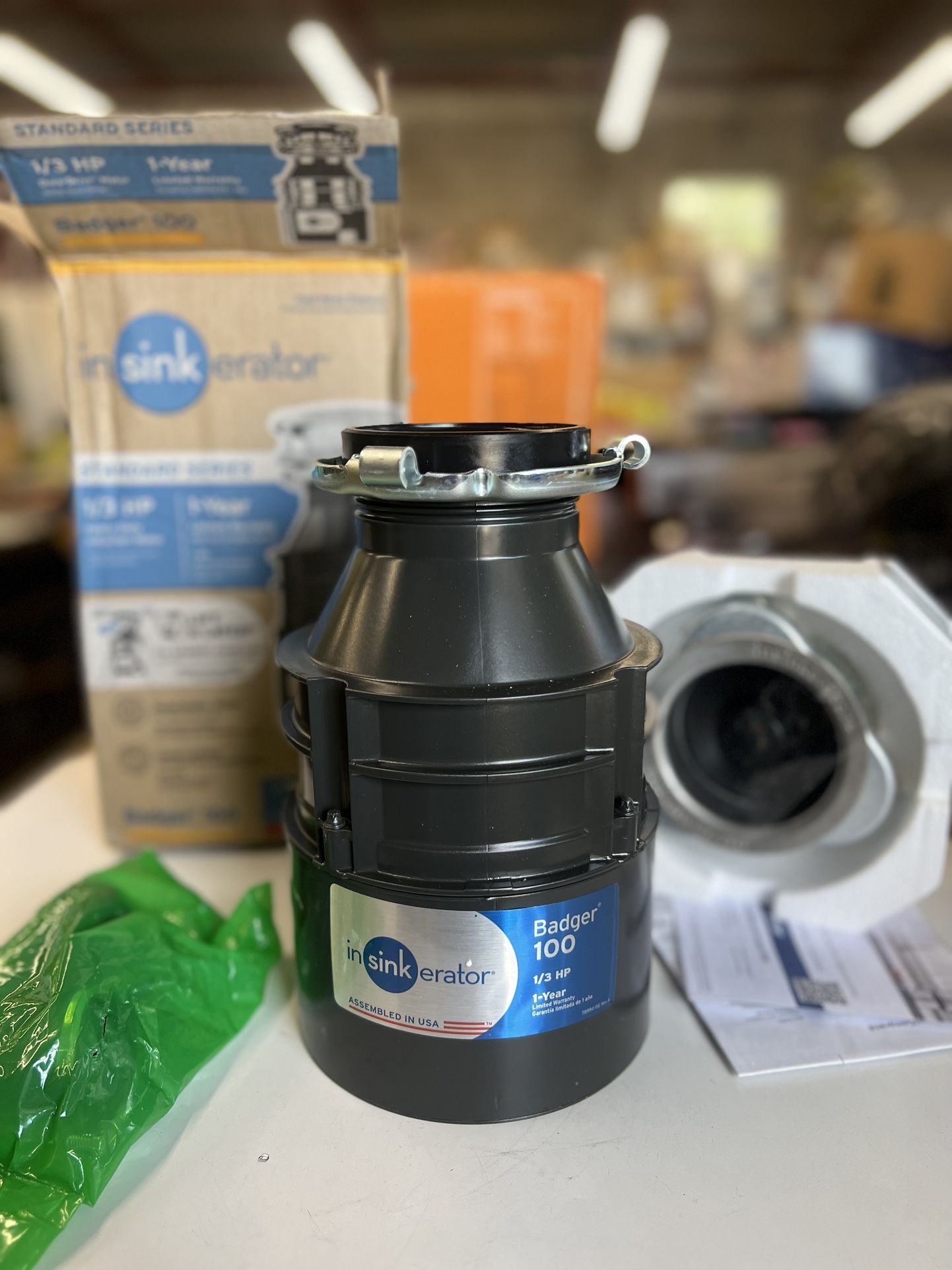 InSinkErator Badger 100, 1/3 HP Continuous Feed Kitchen Garbage