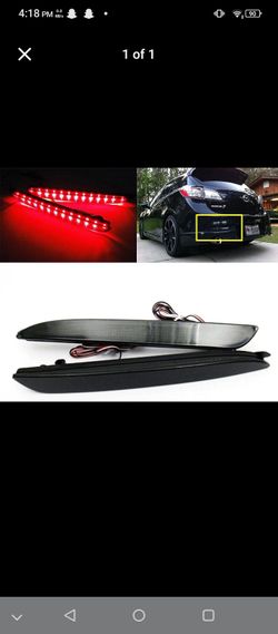 Black Smoked LED Bumper Reflector Tail Brake Light 2010 2011 2012 2013 Mazda3