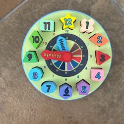 Melissa And Doug Wooden Click With Shapes