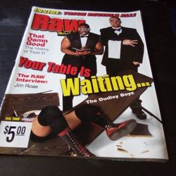 WWF Raw Magazine July 2000 Dudley Boys Cover Trish Stratus Live Event Issue