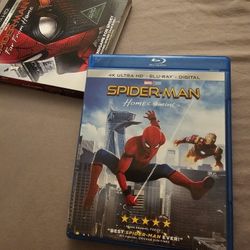 Spiderman movies 1-3 (newer movies) bluray and 4K