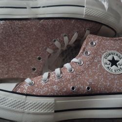 Converse Girls Chuck Taylor All Star Lift Platform Canvas High Top Sneakers  OBO