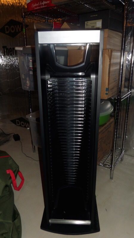 Brookstone DVD Power Tower Motorized Organizer for DVD Storage - $75