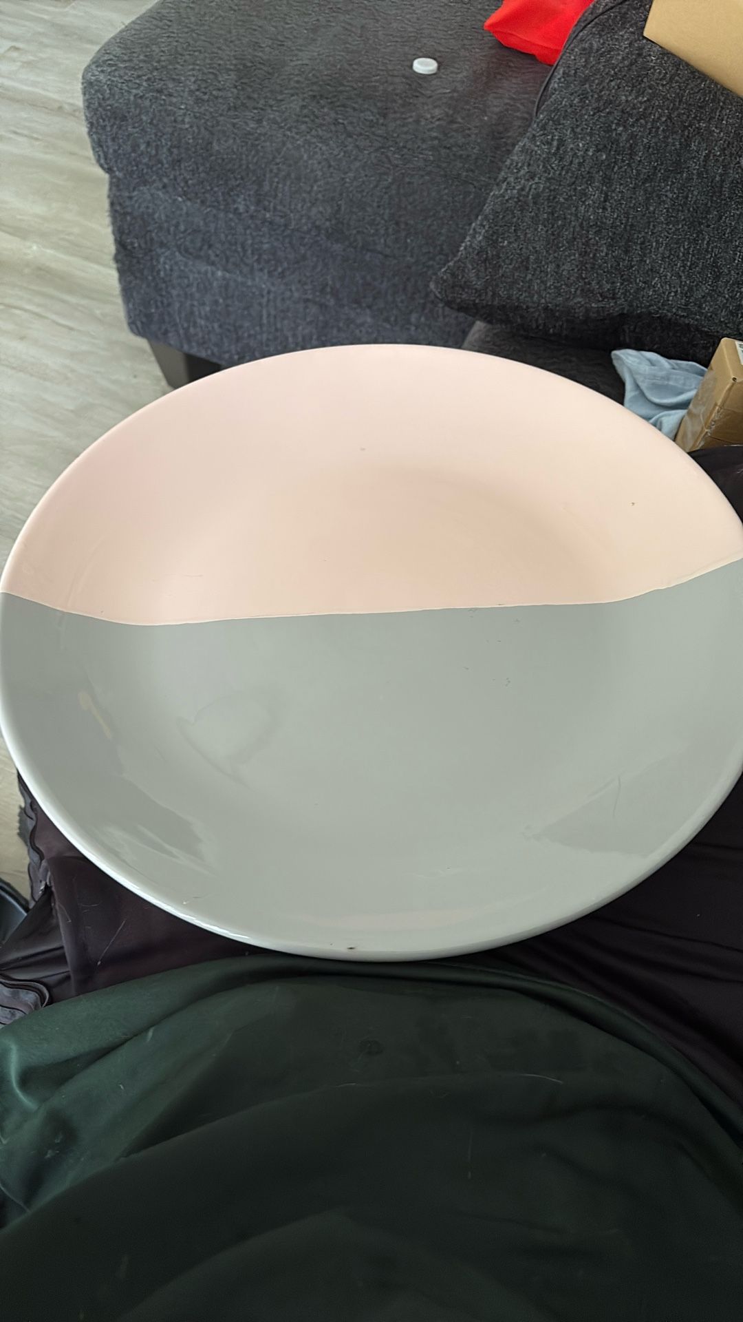 Pink And Gray Center Table Piece