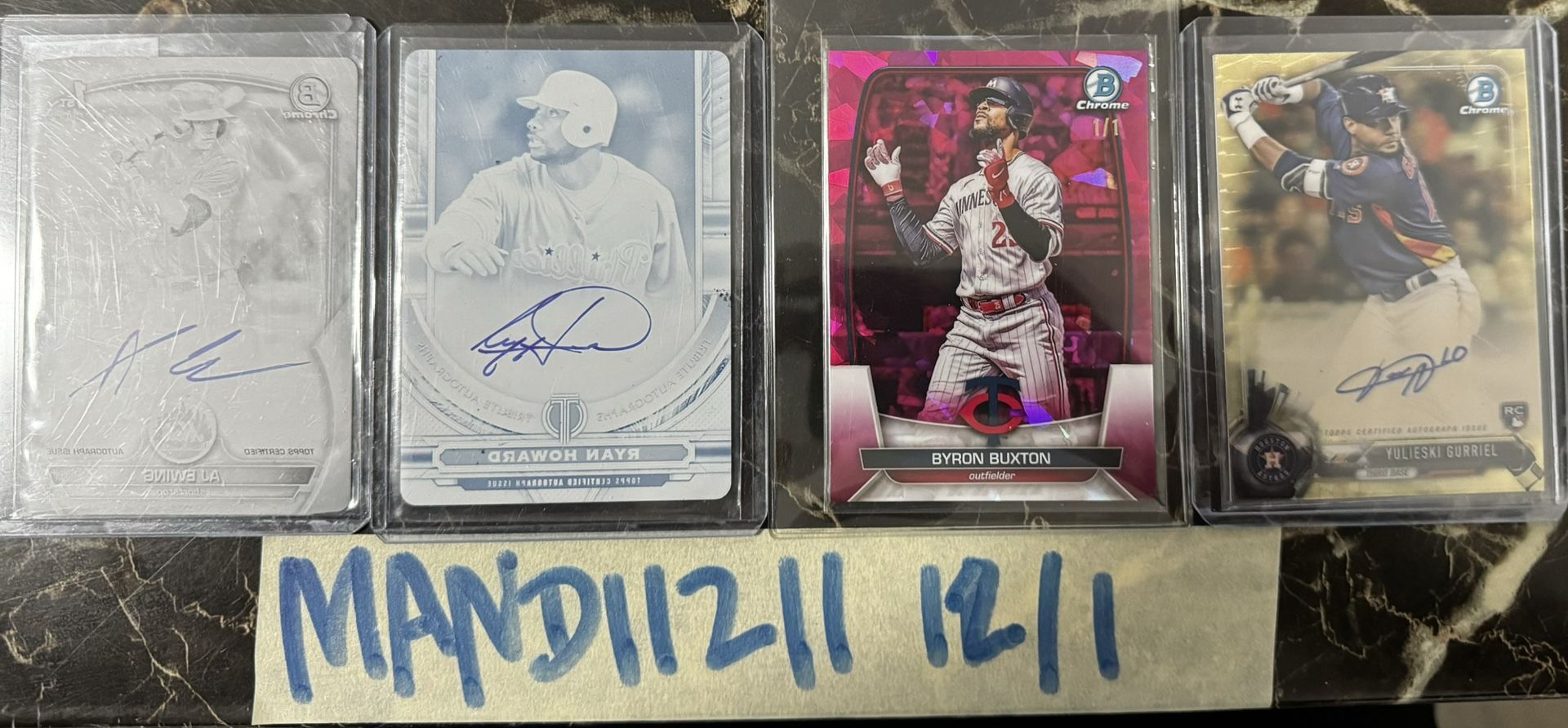1/1s Baseball Cards