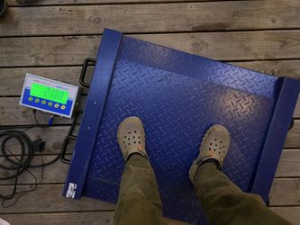 Adam Equipment PTM 500 Industrial Platform Scale + AE 403a Digital Indicator – 500kg / 1100lb Capacity 