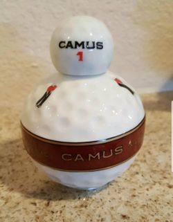 camus napoleon cognac golf ball miniator decanter lemoge castle france