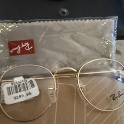 Ray-Ban Round Gold Metal Eyeglasses | Vintage Style | New w/ Sleeve