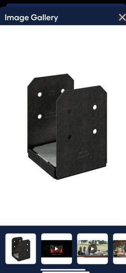 Simpson Strong-Tie Outdoor Accents Avant Actual 8-in x 8-in Powder-coated Wood to concrete (retrofit) Base