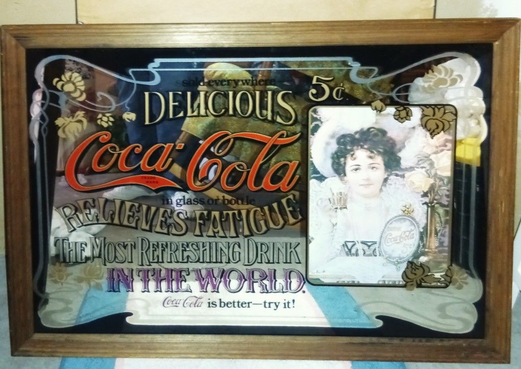 Vintage Coca-Cola Advertising Mirror