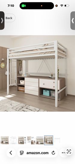 Twin loft bed