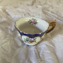  Vintage Mini Tea Cup And Saucer And Stand 