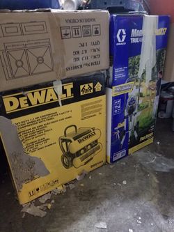 Compresor dewalt y maquina para pintar graco proX17