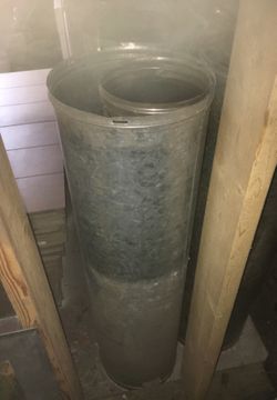 Chimney exhaust pipe.