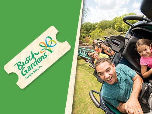 4 Busch gardens tickets