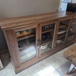 Solid Wood Hutch Sideboard For Sale 
