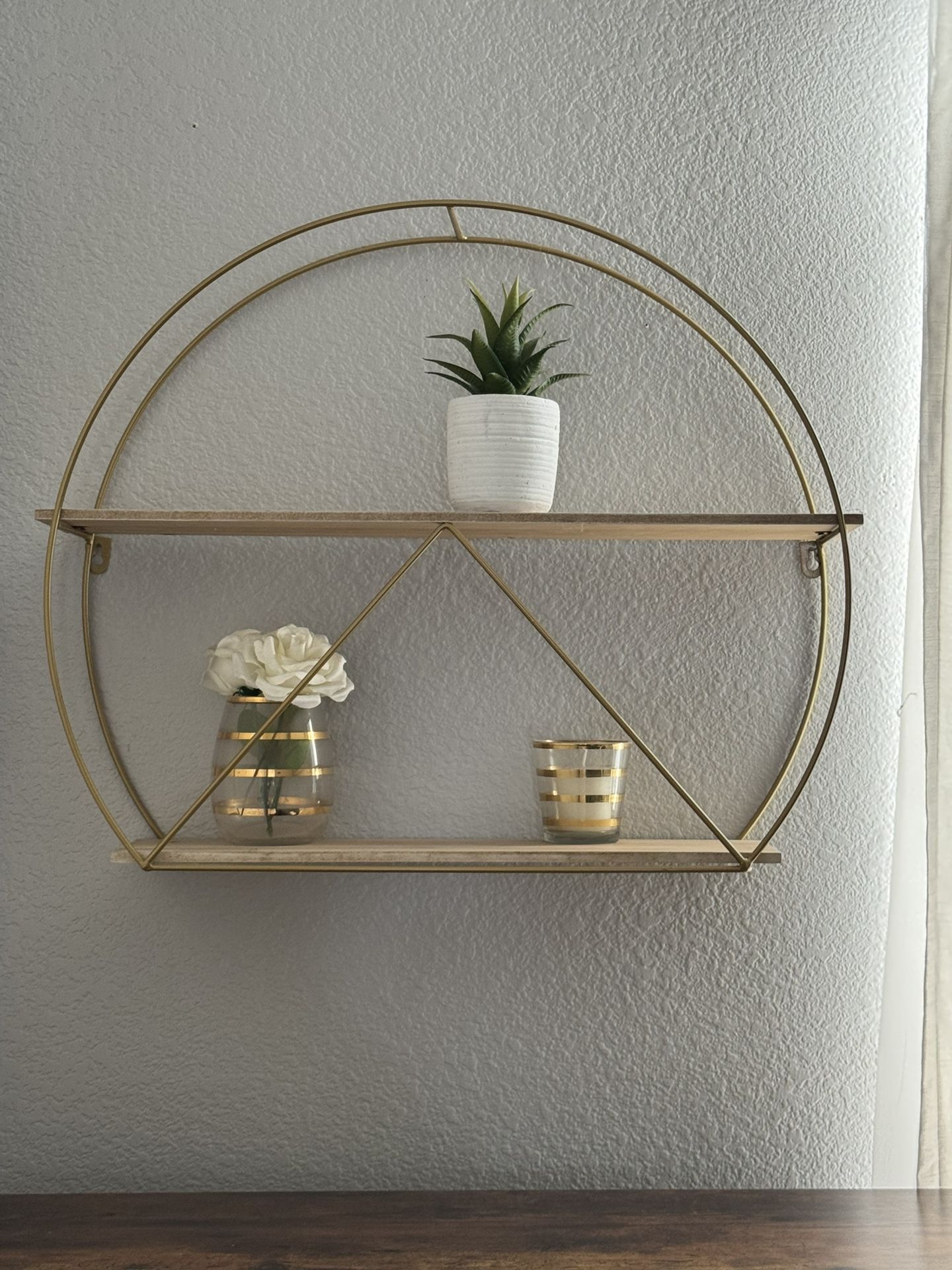 Boho Gold 2-Shelf Organizer