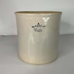 Vintage Robinson Ransbottom Blue Crown Stoneware Crock USA
