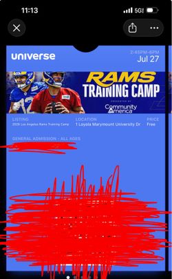 Rams training camp July 27